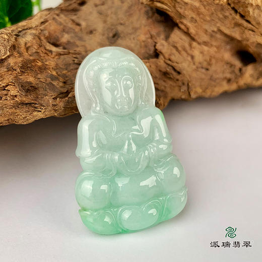 派瑞翡翠 翡翠观音 糯种 飘绿花 商品图2