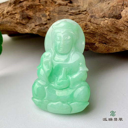 派瑞翡翠 翡翠观音 糯种 飘绿花 商品图1