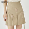 oldcolour夏季新品纯色设计感短裙女O23061365 商品缩略图0