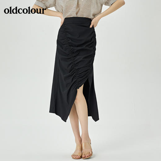 oldcolour夏季新品设计感气质半裙O23063321 商品图5