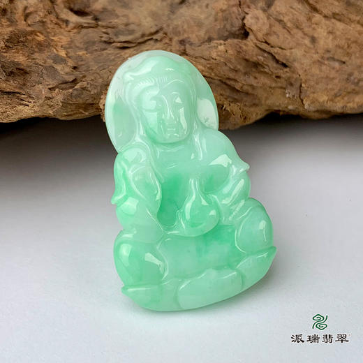 派瑞翡翠 翡翠观音 糯种 飘绿花 商品图2