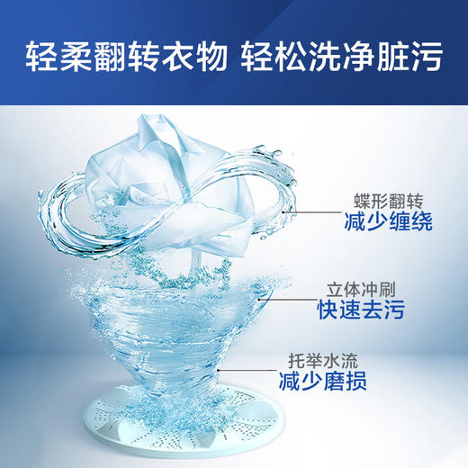 海尔（Haier)  10KG  直驱变频 波轮洗衣机 全自动  蝶型水流 仿生过滤器 租房神器EB100B20Mate1 商品图2