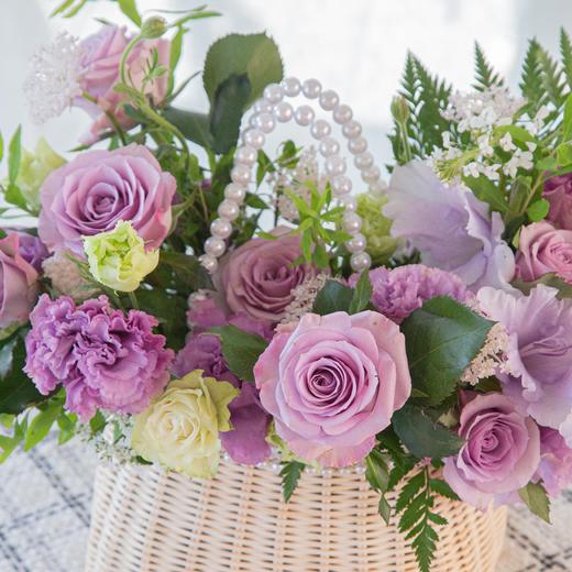 【青春永驻】紫色混搭小花篮 商品图1