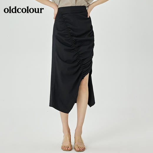 oldcolour夏季新品设计感气质半裙O23063321 商品图3