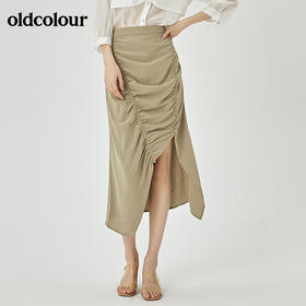 oldcolour夏季新品设计感气质半裙O23063321
