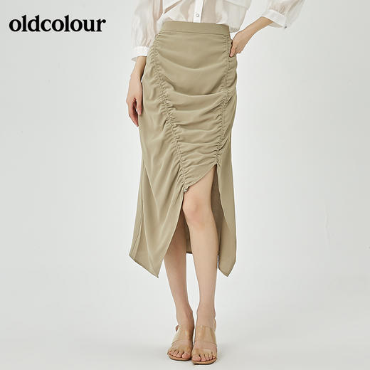 oldcolour夏季新品设计感气质半裙O23063321 商品图2