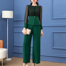 SSGS-7412新款女神范减龄时尚洋气两件套