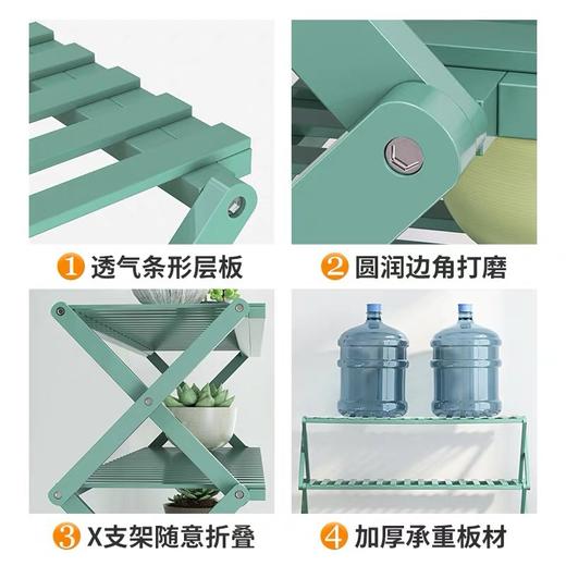 【自动折叠收缩鞋架】简易免安装伸缩架子门口鞋架 家用多层架子多功能收纳置物架 商品图3