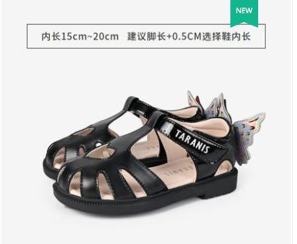 泰兰尼斯夏季凉鞋女孩2022新款软底小公主鞋子宝宝包头透气儿童鞋 商品图5