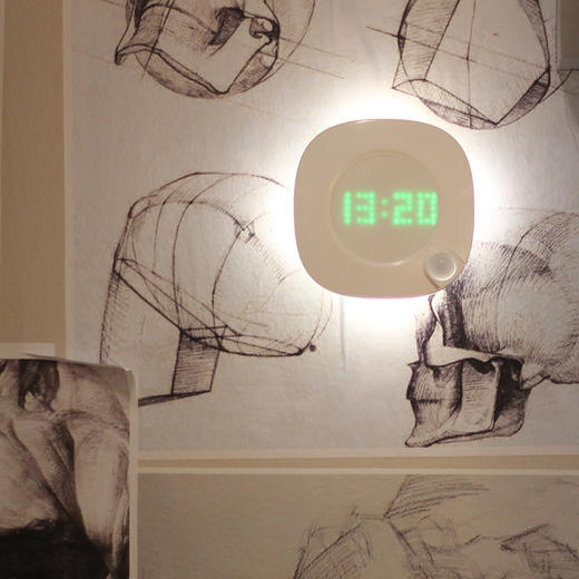 Enerfer时间人体感应灯智能小夜灯卧室床头充电台灯厕所卫生间 商品图7