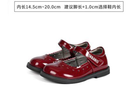 泰兰尼斯春季新款女童鞋儿童公主鞋黑色复古单鞋校园演出鞋小皮鞋 商品图5