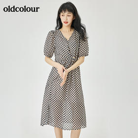 oldcolour2022夏季新品通勤气质碎花连衣裙O23101304