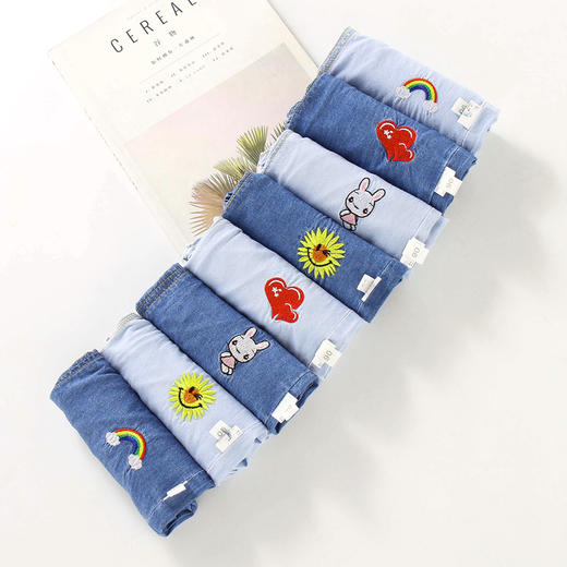 【轻薄透气 纯棉呵护】儿童牛仔防蚊裤夏季薄款男童灯笼裤小童宝宝防蚊裤女童绣花防蚊裤 商品图2