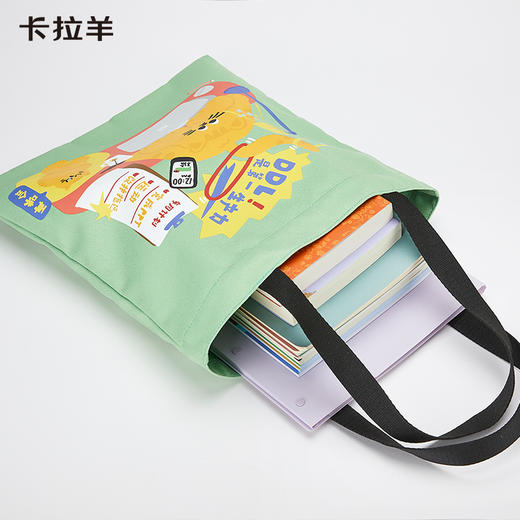 卡拉羊轻便大容量帆布袋大吉猫咪系列S0338 商品图2