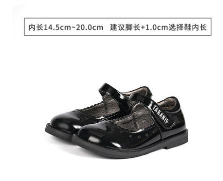 泰兰尼斯春季新款女童鞋儿童公主鞋黑色复古单鞋校园演出鞋小皮鞋 商品图4