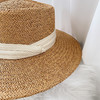 【好看到爆！ins网红草帽】ins网红草帽 女夏天复古英伦平顶礼帽 韩版小清新沙滩防晒遮阳帽潮流-QQ 商品缩略图3