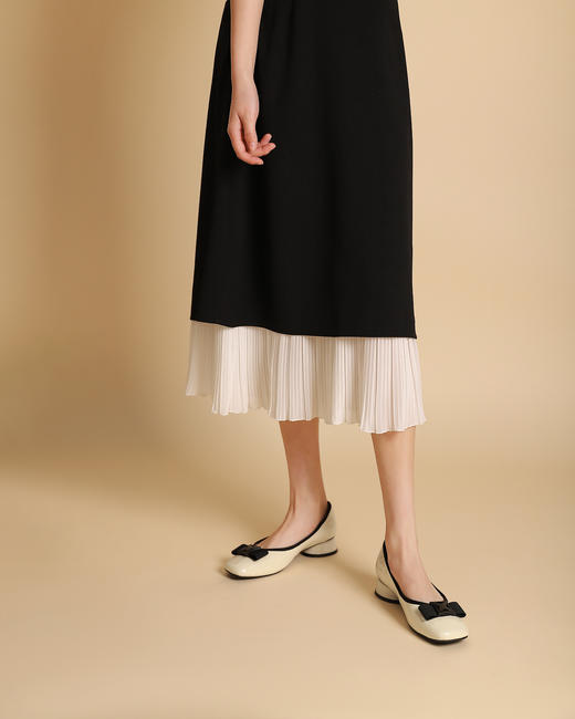 西村名物2022年夏季新款蝴蝶结小香风气质单鞋X22AE11481 商品图1