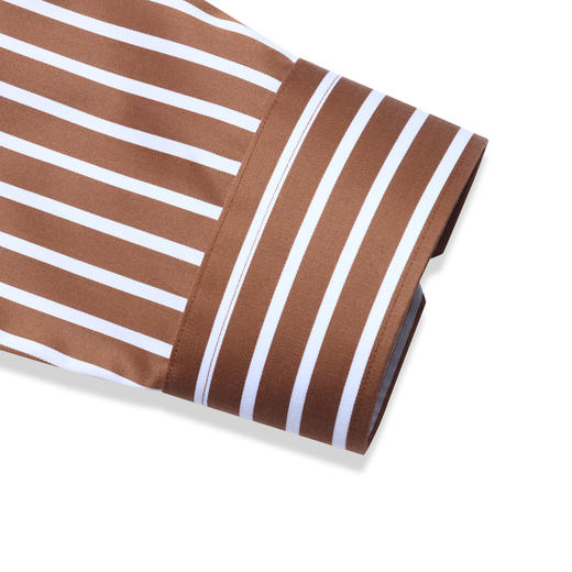 雅戈尔男士长袖衬衫春季商务休闲条纹纯棉修身衬衣YLXX120396TYY 商品图3