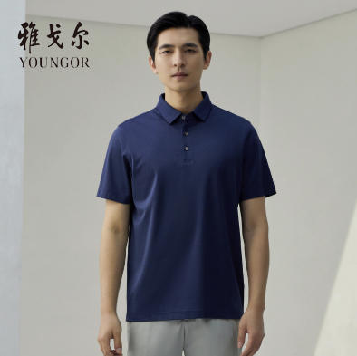 雅戈尔短袖T恤2022年夏短T桑蚕丝YSZ580225FCA 商品图0