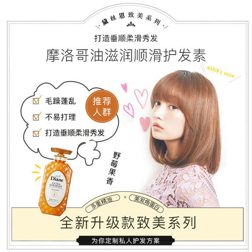 【黛丝恩致美】摩洛哥油护发素  滋润顺滑450ml 商品图1