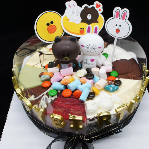 【布朗熊可妮兔】乳酪慕斯蛋糕 商品图0
