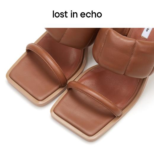 lost in echo 设计师女鞋 双条带填充金属跟穆勒鞋 商品图3