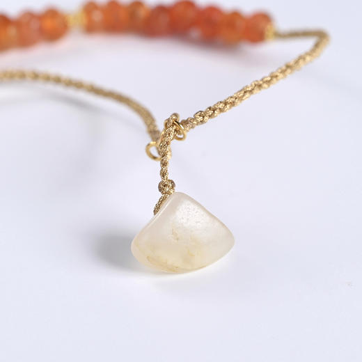 镶蚀红玉髓+高古红玛瑙“Let's Party”项链 商品图8