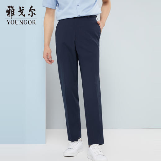 雅戈尔男士西裤春季新款商务休闲弹力西裤YCHX370336FWB 商品图0