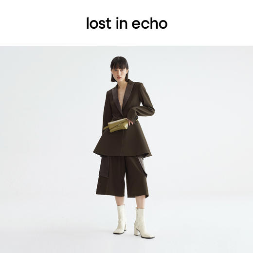 【下架】lost in echo X YOEYYOU 气质方头时尚简约粗跟短靴女士 商品图4