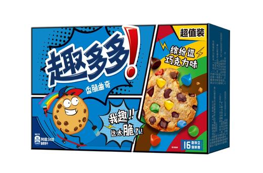 趣多多曲奇饼干340g缤纷豆巧克力味   22160201 商品图0