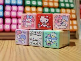 Sanrio/kitty/美乐蒂/大耳狗/双子星/四合一印章/儿童可爱卡通/学习奖励印章