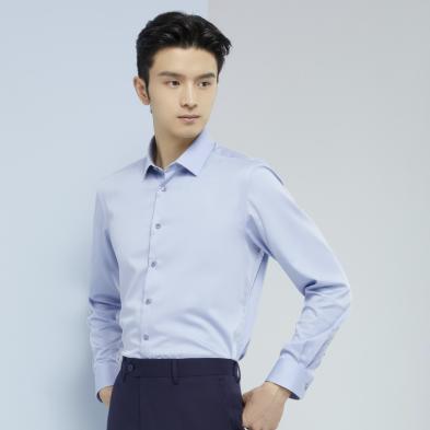 雅戈尔素色中国缎长袖衬衫YLDD170476IFY 商品图2