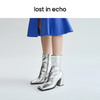 【下架】lost in echo X YOEYYOU 气质方头时尚简约粗跟短靴女士 商品缩略图3