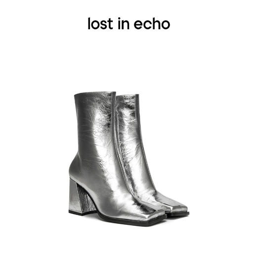 【下架】lost in echo X YOEYYOU 气质方头时尚简约粗跟短靴女士 商品图0
