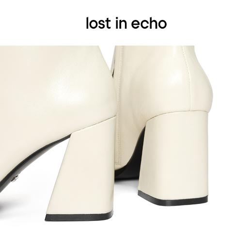 【下架】lost in echo X YOEYYOU 气质方头时尚简约粗跟短靴女士 商品图2