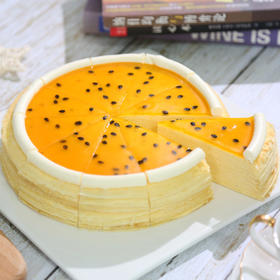 【百香果青柠】8英寸淡奶法式千层