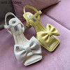 IUIU SECOND 2022夏新款蝴蝶结柔软量感细带高跟凉鞋U22BG24791 商品缩略图2