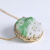 清代翡翠俏色荷花“和和美美”锁骨链 商品缩略图2