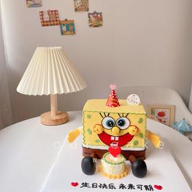 海绵宝宝立体蛋糕-低糖处理无添加