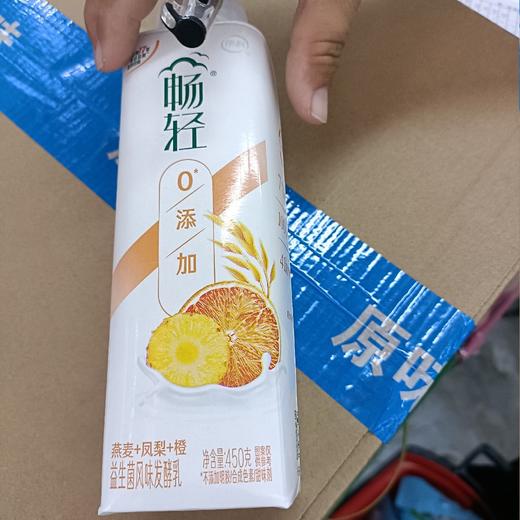 伊利畅轻益生菌风味发酵乳燕麦+凤梨+橙450克 商品图0