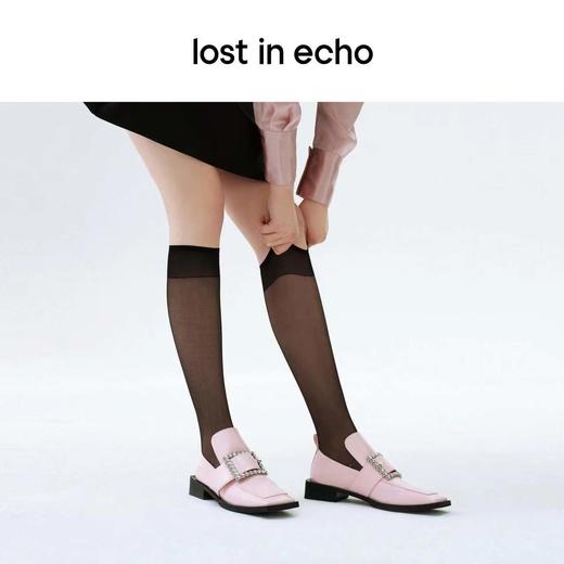 lost in echo设计师原创 方头钻扣乐福单鞋黑色 商品图2