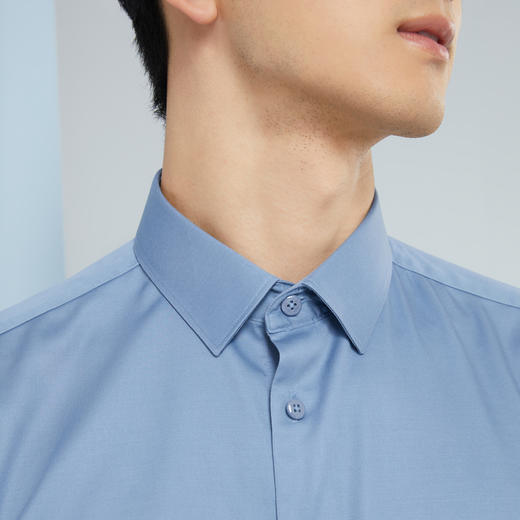 雅戈尔男士长袖衬衫夏季新款商务休闲免烫短袖衬衫男YSDD170476HFY 商品图3