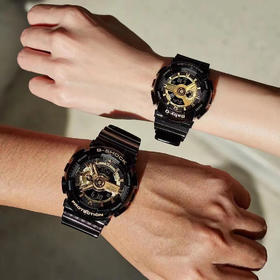 卡西欧G-SHOCK黑金手表/情侣手表
