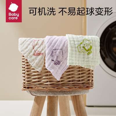 babycare婴儿洗脸毛巾新生儿用品纱布小方巾超柔软宝宝纯棉口水巾 商品图2