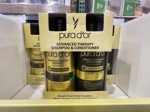 打折了📣限时折扣❤️脱发严重的亲们看过来👉Pura dor 金标防脱固发洗发水709ml+护发素709ml一套特价350元🉐🉐包税包邮到手 商品图0