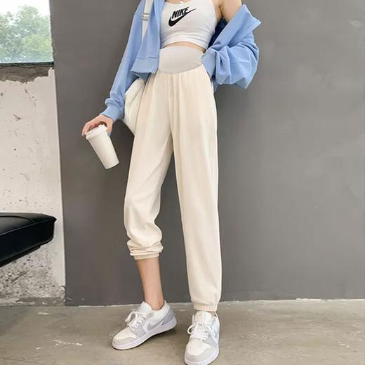 【自带凉风 垂顺丝滑】孕妇雪纺冰丝九分裤速干夏季外穿女产前产后春夏休闲运动裤子 商品图7