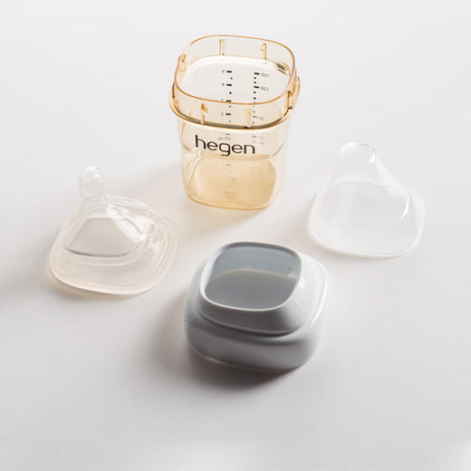 150ml/240ml/330ml | 新加坡 Hegen 新生儿宽口奶瓶PPSU宝宝仿母乳耐摔（白色瓶领） 商品图6