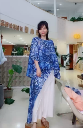 【抖音专属】飘带阔腿裤（21709103颗粒白）