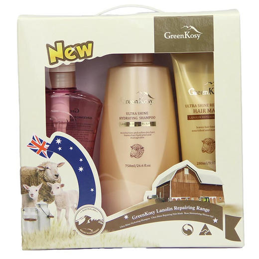 【绿色溪谷】凝脂修护洗护3件套（弹滑型） 商品图0