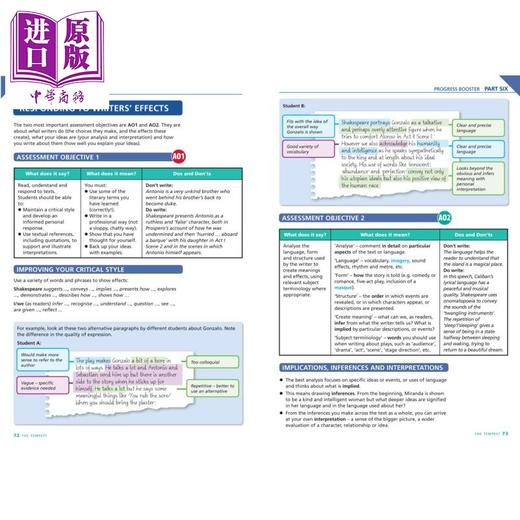 【中商原版】经典英国文学教辅 The Tempest York Notes for GCSE (9-1) 暴风雨 GCSE 的约克笔记 (9-1) 培生pearson 莎士比亚 商品图2